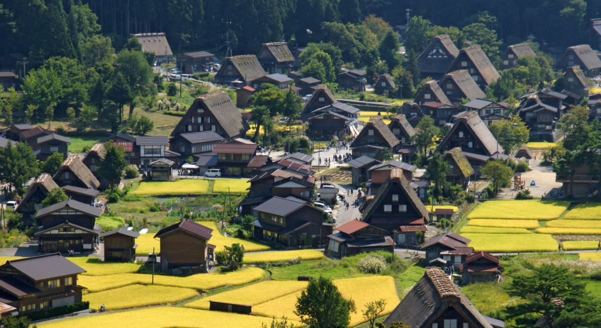 Aldeas de Gokayama pueblos de asia hermosos