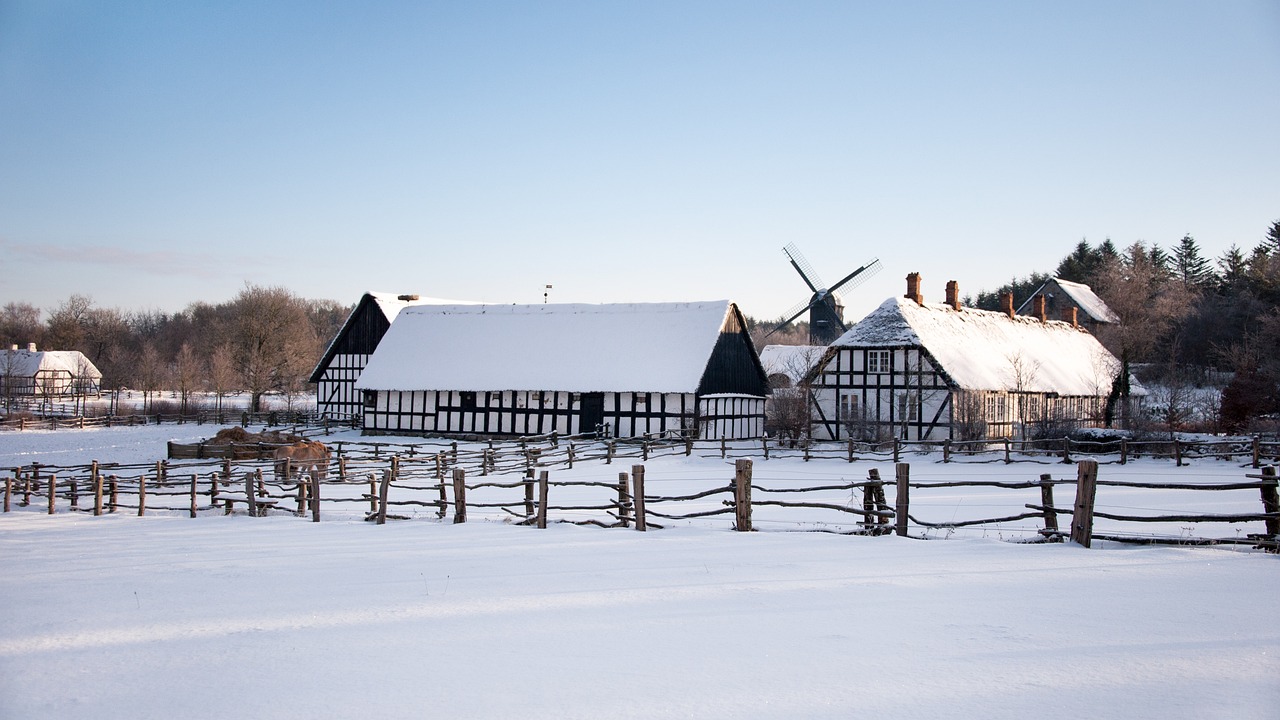 Pueblos con nieve en Dinamarca - Pueblos nevados en Dinamarca