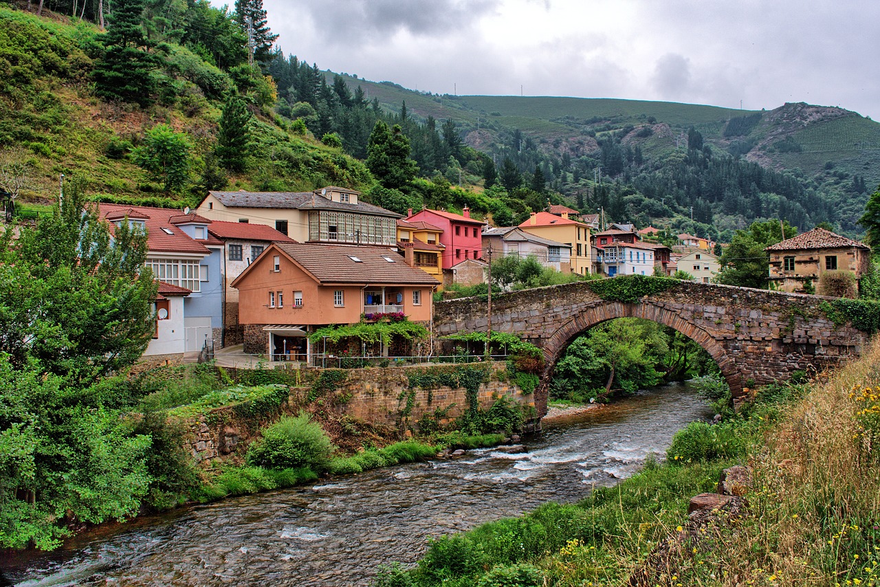 Pueblos con río en Asturias