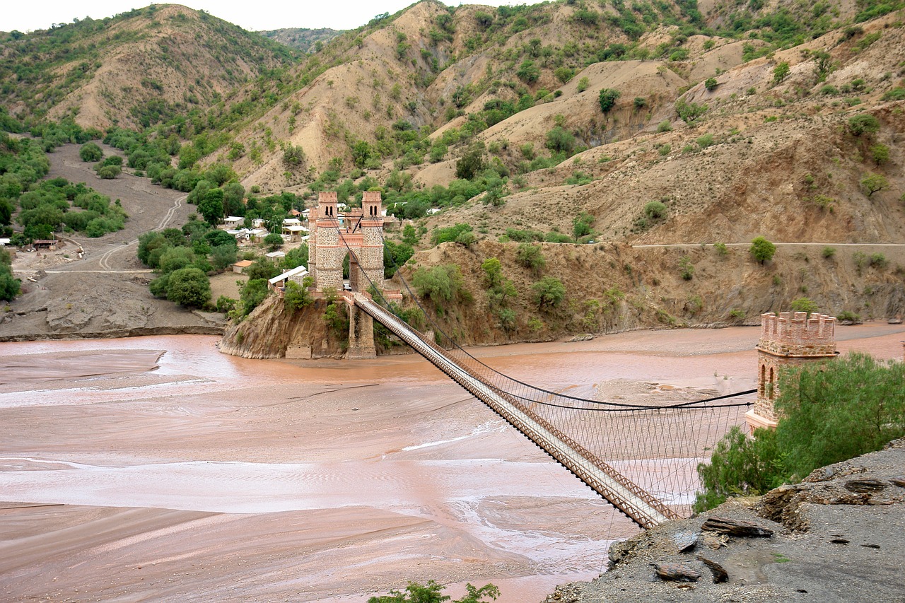 Pueblos con río en Bolivia